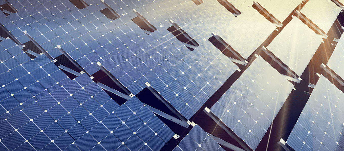 a grid of solar panels